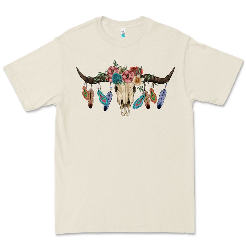 Texas Longhorn Bull Skull Premium Tee by JahusDesignShop | Teevron