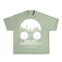 Oil Green Trail Bike Adventure Awaits Urban Heavy Tee - Bettercallsaul