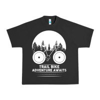 Pigment Black Trail Bike Adventure Awaits Urban Heavy Tee - Bettercallsaul