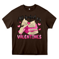 Chocolate Brown all booked for valentines Heavy Core Tee - MaliasSmallBusiness