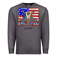 Charcoal Heather American junkie Premium Sweatshirt - CowhideDigitalArt