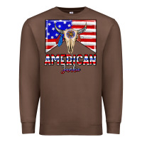 Chestnut American junkie Premium Sweatshirt - CowhideDigitalArt
