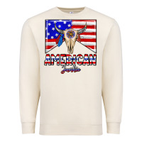 Sandshell American junkie Premium Sweatshirt - CowhideDigitalArt