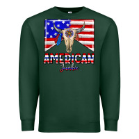 Sports Green American junkie Premium Sweatshirt - CowhideDigitalArt