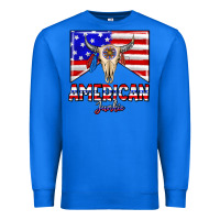 True Royal American junkie Premium Sweatshirt - CowhideDigitalArt