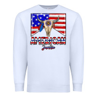 White American junkie Premium Sweatshirt - CowhideDigitalArt