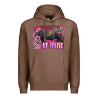 Chestnut be mine black angus bull Premium Hoodie - RanaPortraitStore