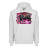 Dove Grey be mine black angus bull Premium Hoodie - RanaPortraitStore