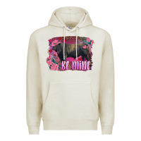 Oatmeal Heather be mine black angus bull Premium Hoodie - RanaPortraitStore