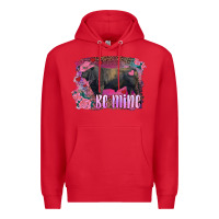 Red be mine black angus bull Premium Hoodie - RanaPortraitStore