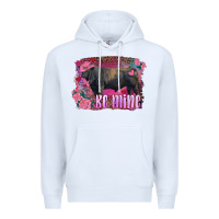 White be mine black angus bull Premium Hoodie - RanaPortraitStore