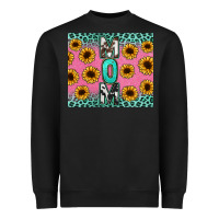 Black Mom sunflower glitter Heavyweight Sweatshirt - CowGirlArtShop