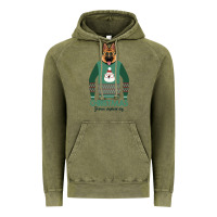 Vintage Olive German shepherd dog Christmas Vintage Hoodie - Bettercallsaul