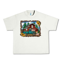 Pistachio western barn with farm animals Urban Heavy Tee - RanaPortraitStore