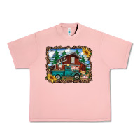 Salmon western barn with farm animals Urban Heavy Tee - RanaPortraitStore