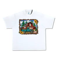 White western barn with farm animals Urban Heavy Tee - RanaPortraitStore