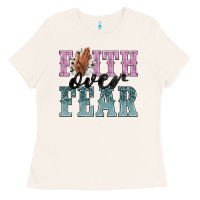 Bone faith over fear Ladies Tee - NancyCooperArtShop