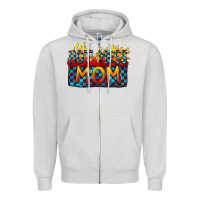 Hot Mess Mom Mother's Day Zipper Hoodie | Teevron