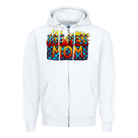 White Hot mess mom Mother's Day Zipper Hoodie - FaDigitalArtStudio