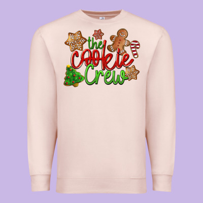 The Cookie Crew Christmas Premium Sweatshirt Designed By Lillyallendesigns