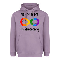 Lavender no Shame Stimming Heavyweight Hoodie - CowhideDigitalArt