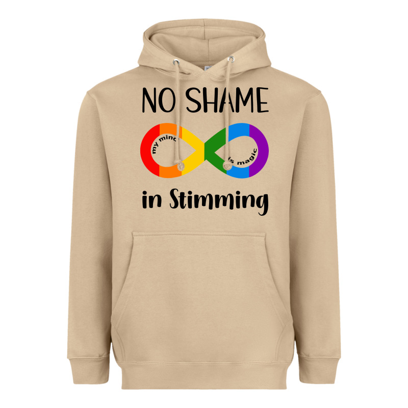 No Shame Stimming Heavyweight Hoodie by CowhideDigitalArt | Teevron