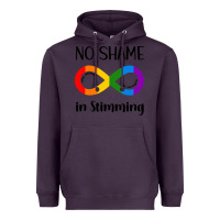 Plum no Shame Stimming Heavyweight Hoodie - CowhideDigitalArt