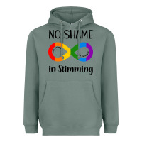 Sage no Shame Stimming Heavyweight Hoodie - CowhideDigitalArt