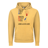 Vintage Mustard trump biden cars Vintage Hoodie - Bettercallsaul