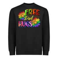 Black Free dad hugs Heavyweight Sweatshirt - CowGirlArtShop
