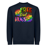Navy Free dad hugs Heavyweight Sweatshirt - CowGirlArtShop