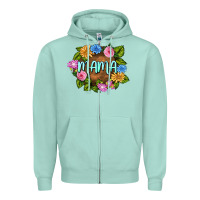 Seafoam Mama Mother's Day Zipper Hoodie - FaDigitalArtStudio