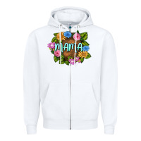 White Mama Mother's Day Zipper Hoodie - FaDigitalArtStudio