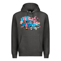 Charcoal Heather American truck gnomes Premium Hoodie - FaDigitalArtStudio