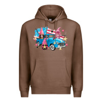 Chestnut American truck gnomes Premium Hoodie - FaDigitalArtStudio
