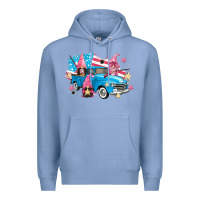 Colony Blue American truck gnomes Premium Hoodie - FaDigitalArtStudio
