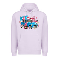 Lilac American truck gnomes Premium Hoodie - FaDigitalArtStudio