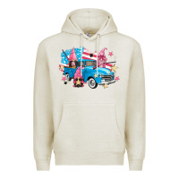 Oatmeal Heather American truck gnomes Premium Hoodie - FaDigitalArtStudio