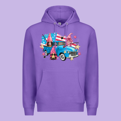 American Truck Gnomes Premium Hoodie Designed By Fadigitalartstudio