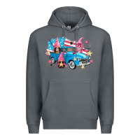 Rock American truck gnomes Premium Hoodie - FaDigitalArtStudio