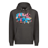 Smoke American truck gnomes Premium Hoodie - FaDigitalArtStudio