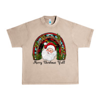 French Oak merry christmas y'all rainbow Urban Heavy Tee - JahusDesignShop