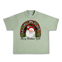 Oil Green merry christmas y'all rainbow Urban Heavy Tee - JahusDesignShop