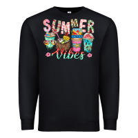 Black Summer Vibes Premium Sweatshirt - CowhideDigitalArt