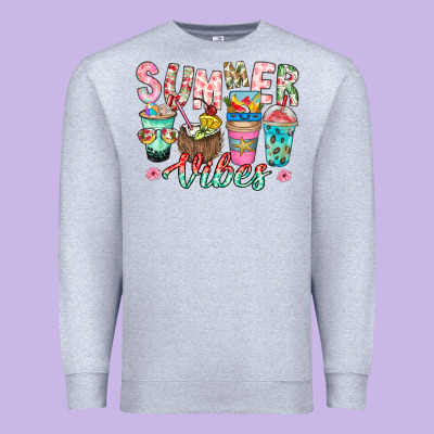 Summer Vibes Premium Sweatshirt Designed By Cowhidedigitalart