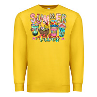 Lemon Summer Vibes Premium Sweatshirt - CowhideDigitalArt