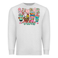 Oatmeal Heather Summer Vibes Premium Sweatshirt - CowhideDigitalArt