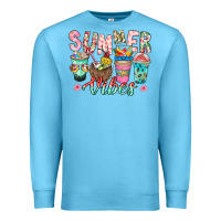 Ocean Blue Summer Vibes Premium Sweatshirt - CowhideDigitalArt