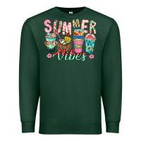 Sports Green Summer Vibes Premium Sweatshirt - CowhideDigitalArt