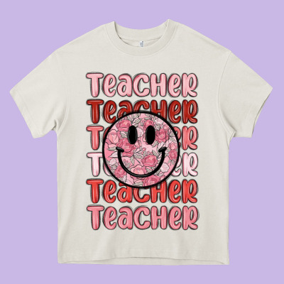 Teacher Heavy Core Tee Designed By Maliassmallbusiness